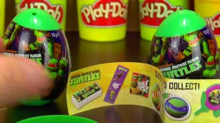 Teenage Mutant Ninja Turtles TMNT Amazing Cute Surprise Eggs Play Doh Kids Fun