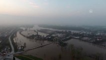 Tunca ve Meriç Nehirlerinde Düşüş Başladı - Drone