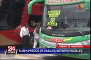 Por Semana Santa: suben precios de pasajes en terminal de Yerbateros