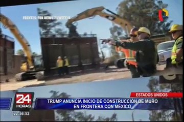 EEUU: Trump afirma que inició construcción del muro