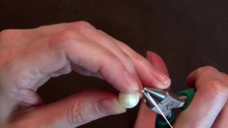 DIY Mouse Earrings with Swarovski Pearls - wire wrapping jewelry tutorial