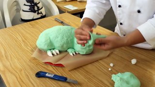 How to make airbrushed baby dino cake [HD] 720p