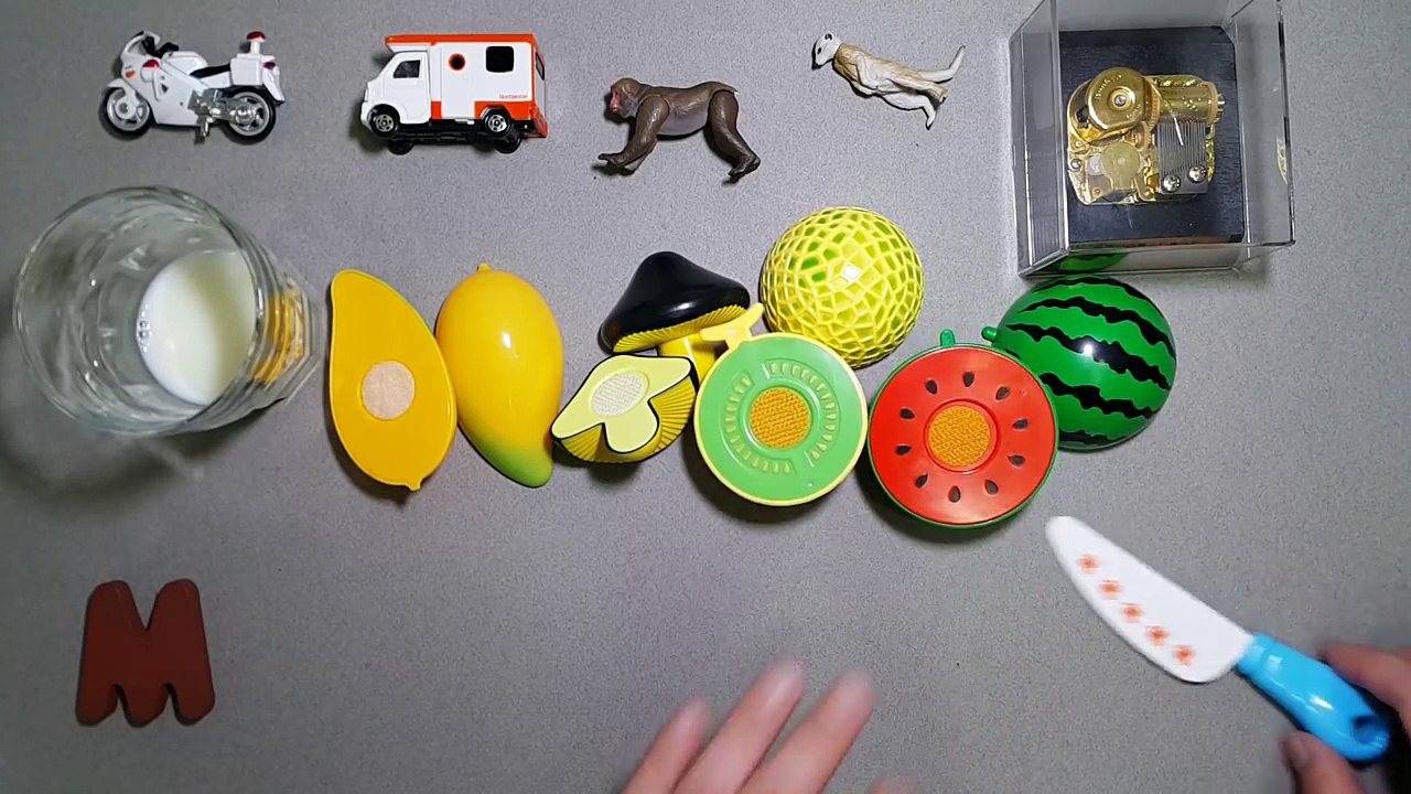 Words that start with M | Learn alphabet M with common toys!