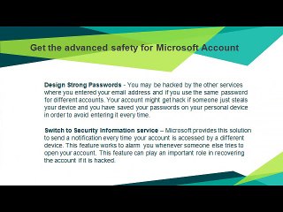 How to assure Multiple Securities for Microsoft Account?