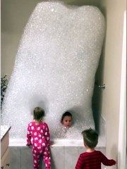 When the bubble bath is too bubbly
