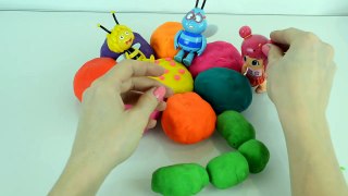 Flower surprise eggs Peppa pig play doh Pinypon frozen Angry birds
