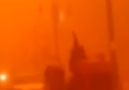 Red Sandstorm Engulfs Central Egypt