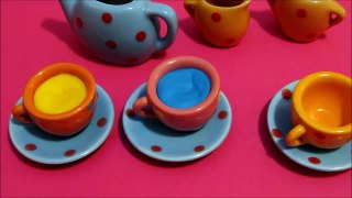 Barbie Mini Tea Set Toys Learn Colors for Children Barbie Kitchen Playset for Children