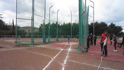 Théophile Juven au disque,( 15m41) Aubenas 24 mars 2018