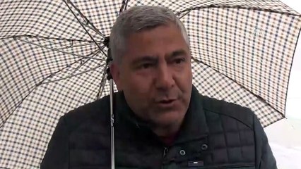 Denizli yaylasında kar keyfi