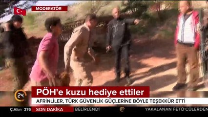 PÖH'e kuzu hediye ettiler
