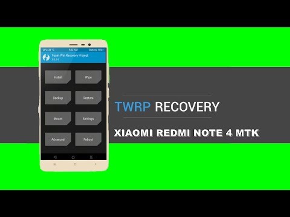 INSTALAÇÃO TWRP RECOVERY + ROOT XIAOMI REDMI NOTE 4 MTK