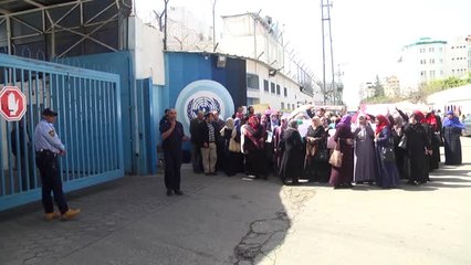 Filistinli Mülteci Kadınlardan "Unrwa Gösterisi"