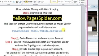Make Money with Web Scraping Skill