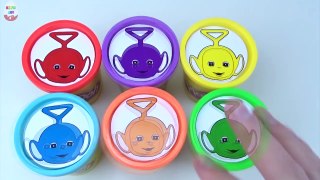 Teletubbies Learning Colours For Children Stacking CUPS PlayDoh Clay Toys Frozen Talking Tom Pony