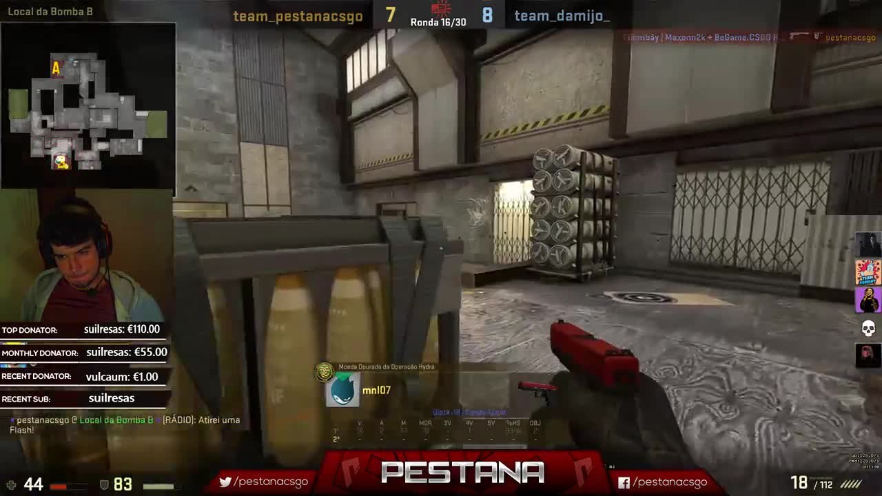 4v1 should be easy for the CTs but this guy is crazy with his Glock