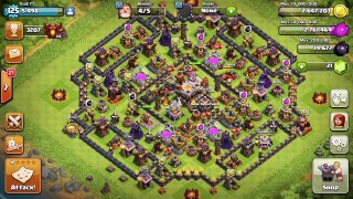 Clash of Clans - All Max lvl5 Valkyrie MASS Attack! (CoC Dark Troop Update!)