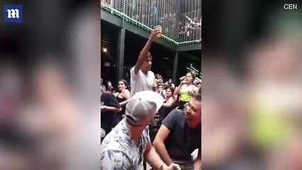 Amazing magician makes beer appear in unbelievable trick