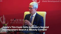 Apple's Tim Cook Calls Amazon's Second Headquarters Search a 'Beauty Contest'