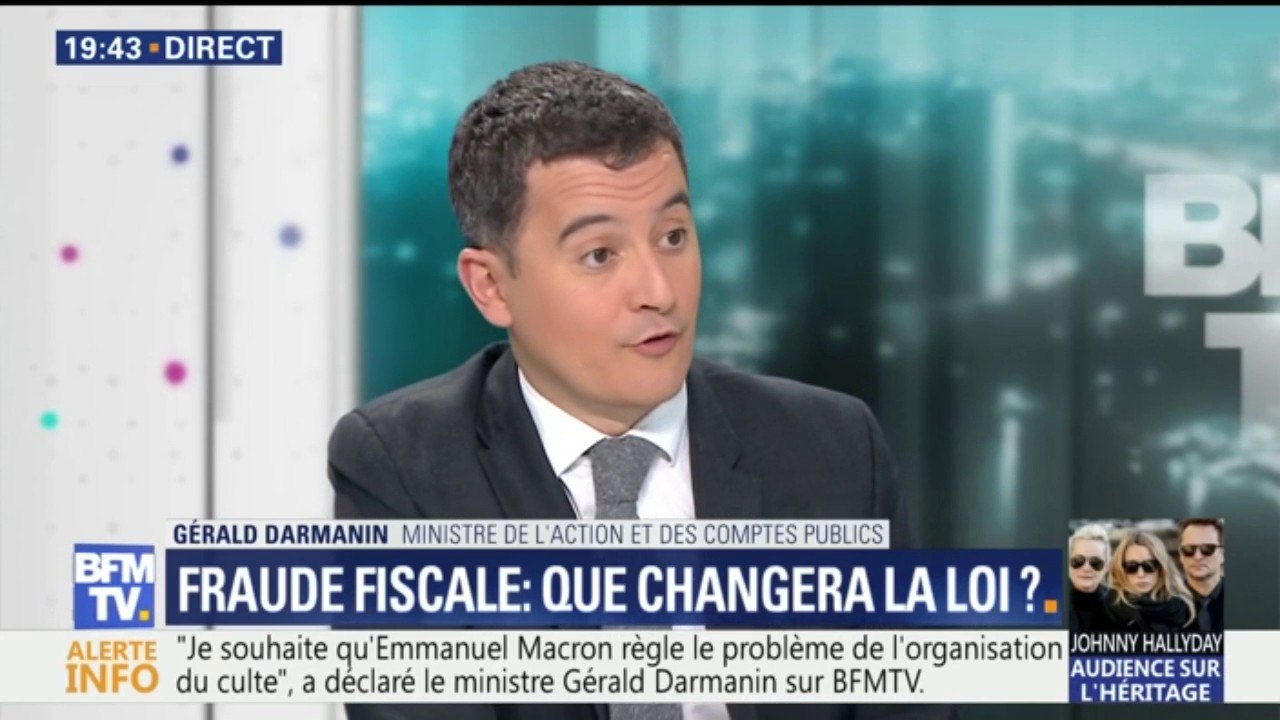 Fraude fiscale: "Nous allons créer une police fiscale, à Bercy, sous mon autorité", a déclaré Gérald Darmanin