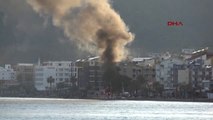 Muğla Marmaris'te Otel Çıkan Yangın Paniğe Neden Oldu