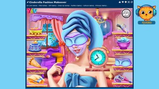 Cinderella Fashion Makeover - Disney games videos for kids and girls - 4jvideo
