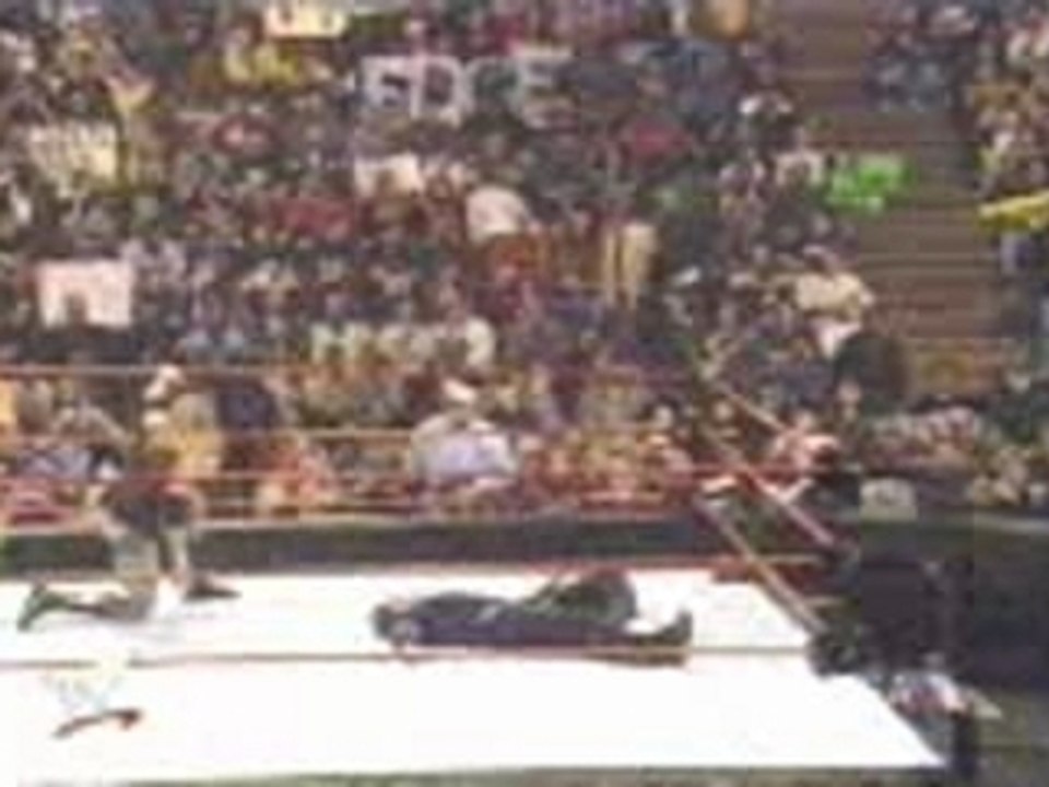 WWE  Jeff Hardy 450 Splash On Matt Hardy