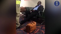 Miguna refuses to get into London plane, says he is sick