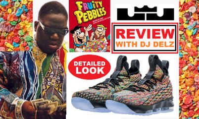NIKE LEBRON 15 FRUITY PEBBLES AWAY AKA BIGGIE COOGI SNEAKER REVIEW