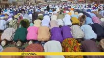 Nigerian Muslims celebrate the end of Ramadan [no comment]