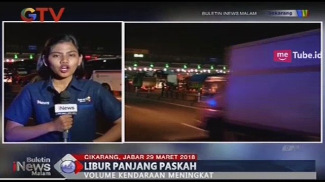 Libur Panjang Paskah, Volume Kendaraan di Gerbang Tol Cikarang Utama Terus Meningkat