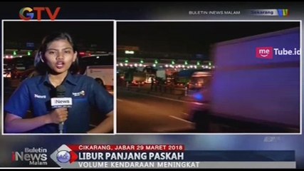Libur Panjang Paskah, Volume Kendaraan di Gerbang Tol Cikarang Utama Terus Meningkat