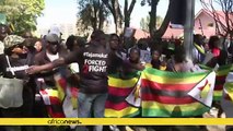 Zimbabweans in South Africa join in anti-Mugabe protests
