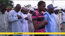 Muslims mark end of Ramadan with prayers