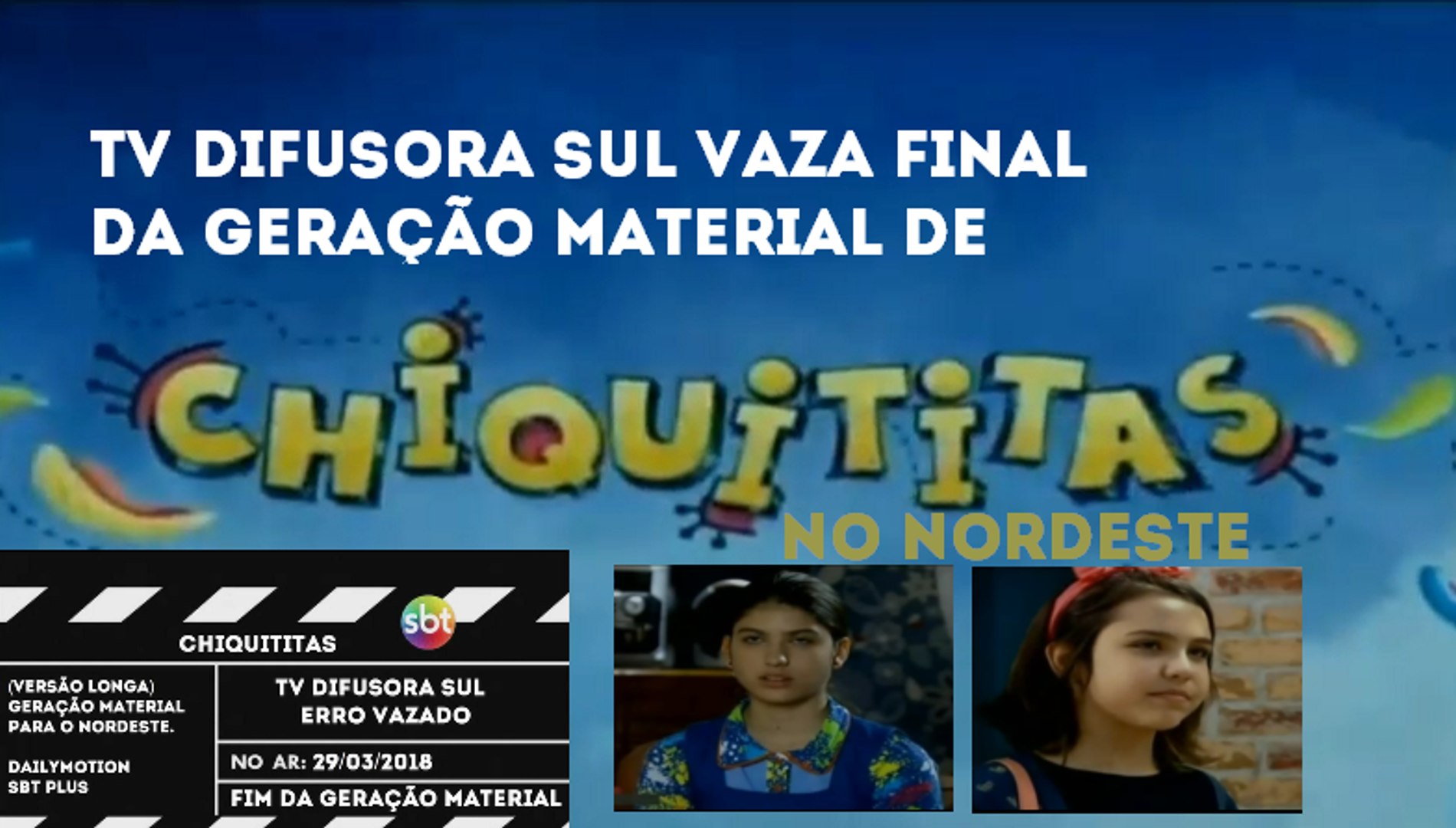(Versão longa) Afiliada do SBT no Sul do Maranhão vaza final da geração material de Chiquititas do S