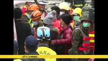 Taiwan: 2 bodies retrieved from site of collapsed building