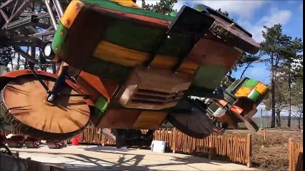 Le Creusot premiers tests pour le woodside 66 la nouvelle attraction du parc des Combes