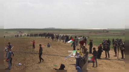 Filistinliler 30 Mart Toprak Günü'nde İsrail işgalini protesto etti