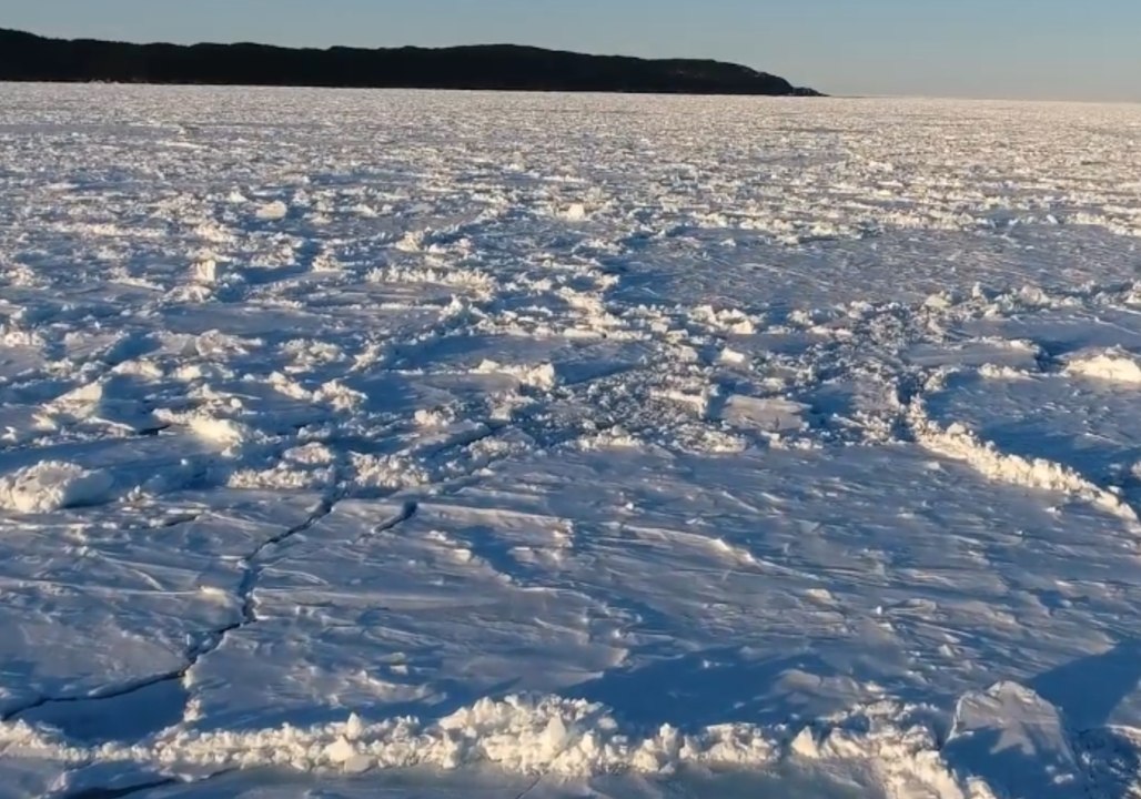 Stunning Drone Footage Shows Sea Ice Across North Atlantic