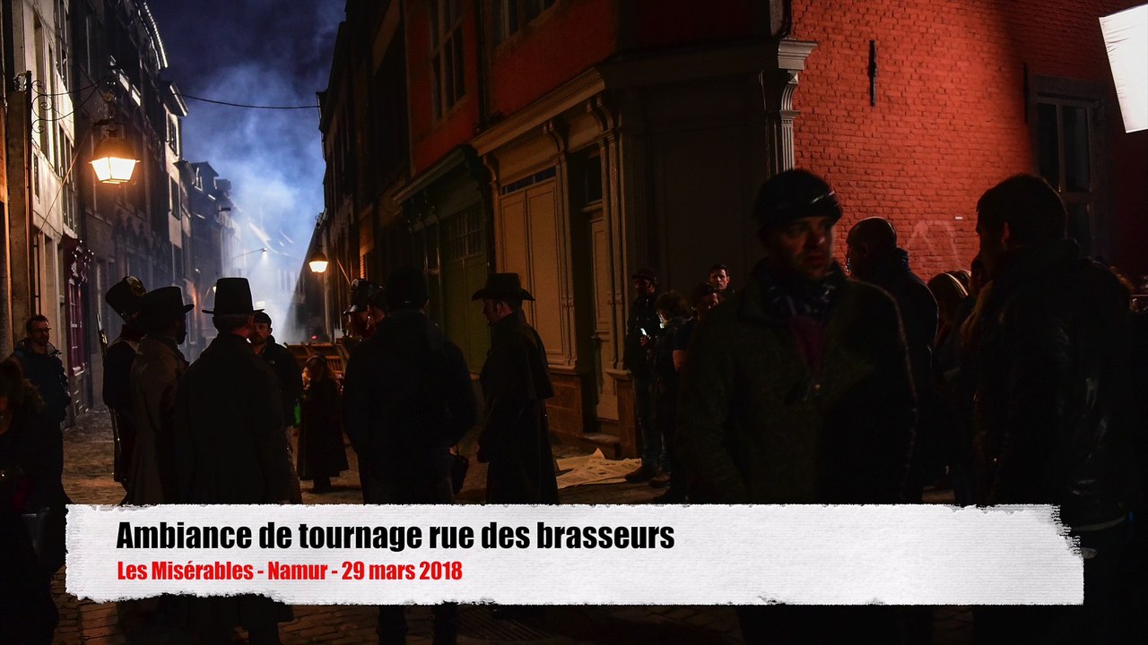 Tournage de la série " Les Misérables ", à Namur