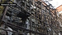 Residents and firefighters react to Kemerovo blaze