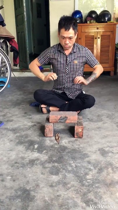 funny brick breaking video