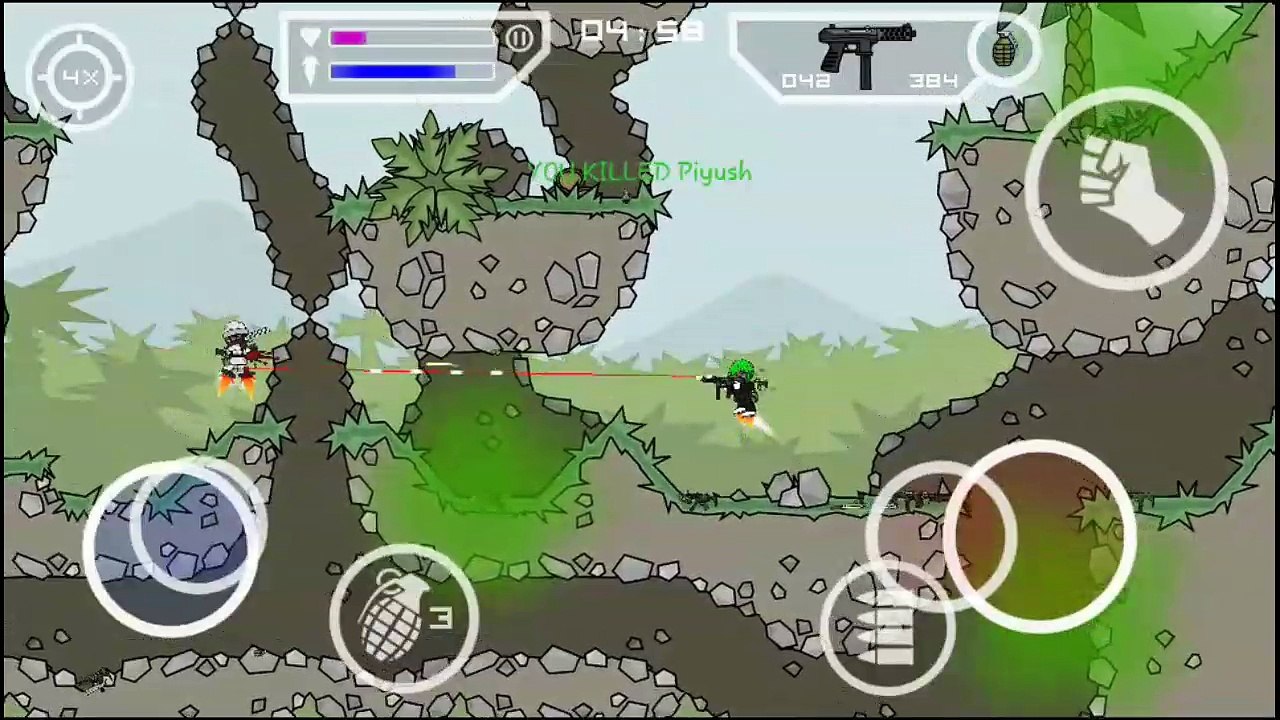 Mini militia -playing with random players # quick play