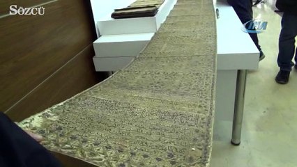 İstanbul’da ‘Altın Varaklı Peygamber Seçeresi’ ele geçirildi