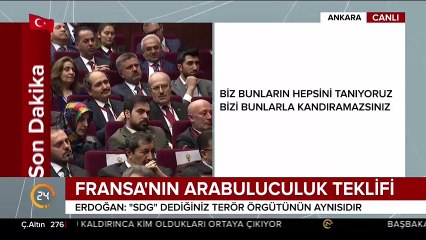 Cumhurbaşkanı Erdoğan'dan Fransa'ya: Boyunu aşan işlere girme