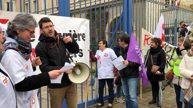 Les agents du CHU d’Angers manifestent