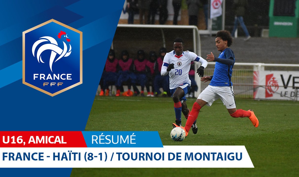 U16, Tournoi de Montaigu : France-Haïti (8-1),...