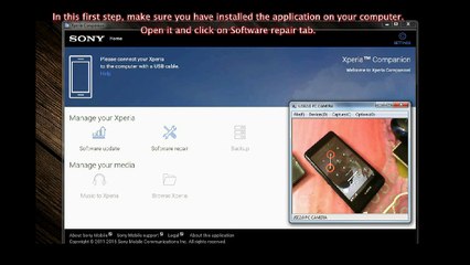 sony mobile software repair with Xperia Companion