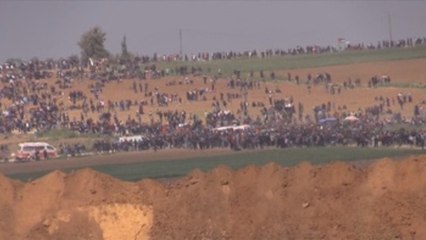 Enfrentamientos en la frontera entre Israel y Gaza en el Día de la Tierra