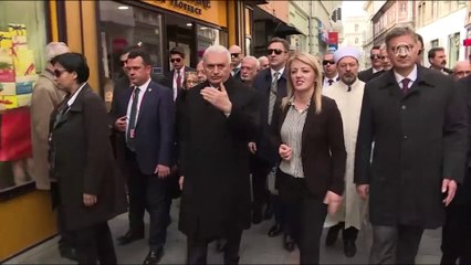 Başbakan Yıldırım'ın Başçarşı ziyareti - SARAYBOSNA
